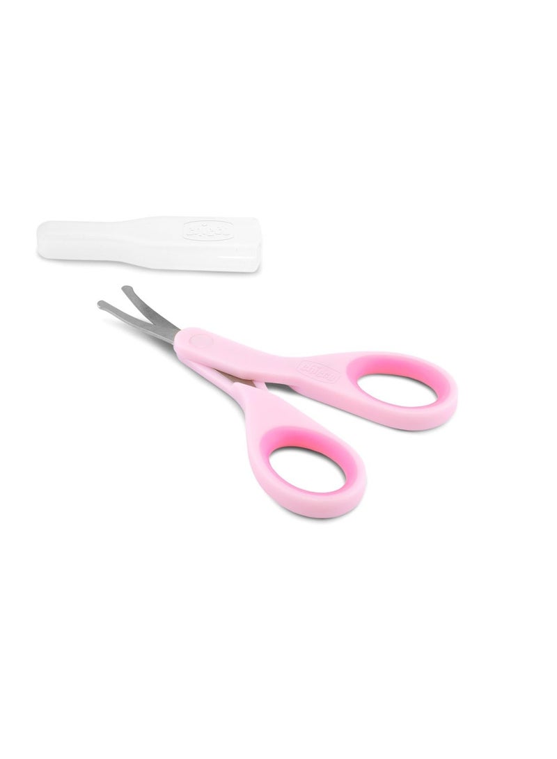 Chicco Baby Nail Scissor with Rounded Blade Ends for Safety, Easy Grip Handle, Grooming Accessory for Newborn Babies 0m+ (Pink) - Image 4