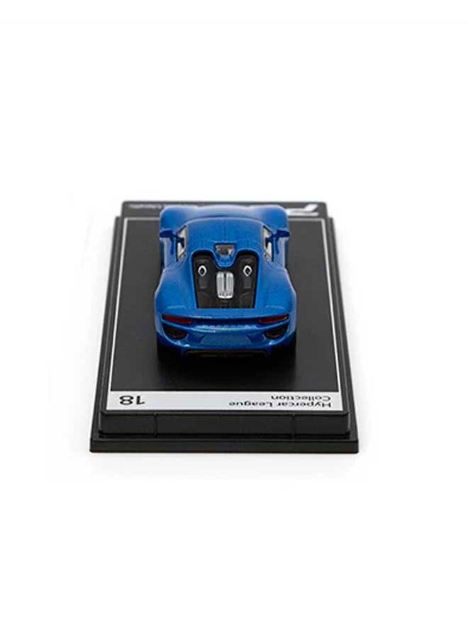 PosterCars PosterCars - 1:64 Scale Porsche 918 Spyder (Sapphire Blue Metallic) Hypercar League Collection  - Image 3