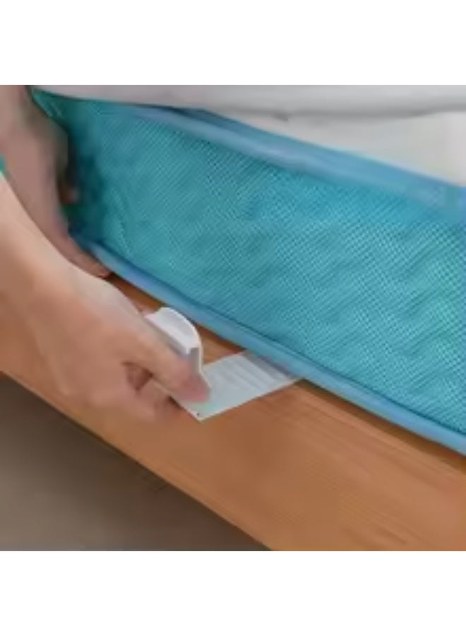 مشابك تثبيت ملاءات السرير بالزوايا – 4 قطع مثبتات قوية مانعة للانزلاق لجميع مقاسات الأسرة، سهلة التركيب، تحافظ على ثبات الملاءة بدون تجعد أو تحرك أثناء النوم - Image 2