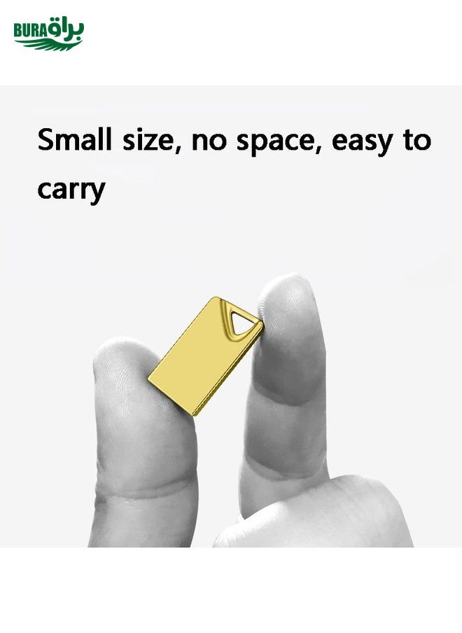 BURAQ SZ3 USB 2.0 High-Speed Car USB Flash Drives With Triangle Buckle, Capacity: 128GB(White)  - Image 4