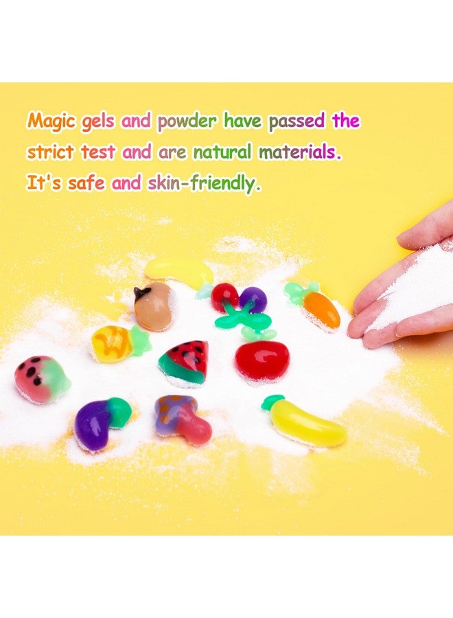 كيديتوس مجموعة ألعاب قزم الماء السحري، مجموعة جل مائي سحري مع ٢٠ جلًا سحريًا، ١٠ قوالب فواكه وخضراوات. هدايا عيد الميلاد، هدايا أعياد الميلاد، هدايا حفلات، فنون وحرف يدوية، مجموعات STEM للأطفال (٢٠ لونًا) - Image 4
