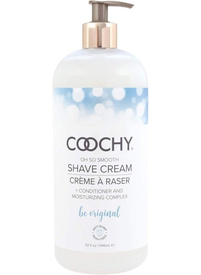 coochy Intimate Shaving Cream | Shave Conditioner & Moisturizer for Face & Body | Ideal for Sensitive Skin Care, Anti-Bump | Be Original, 32 oz - Image 1