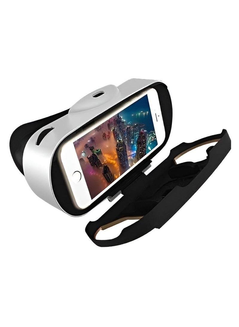 Generic - Golden VR Glasses with Bluetooth Support - Model MJ4-05 – with Remote Control and Gaming Controller - Compatible with Various Devices - Black Color - Image 1