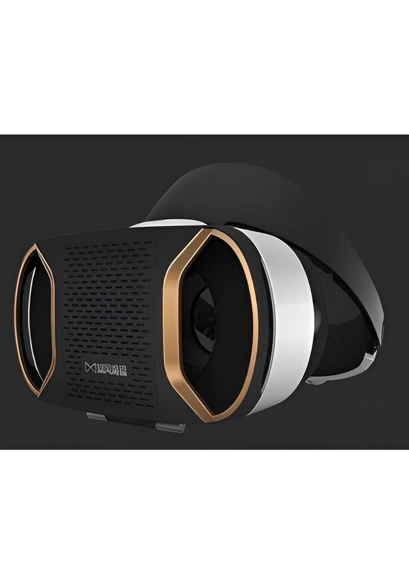 Generic - Golden VR Glasses with Bluetooth Support - Model MJ4-05 – with Remote Control and Gaming Controller - Compatible with Various Devices - Black Color - Image 1
