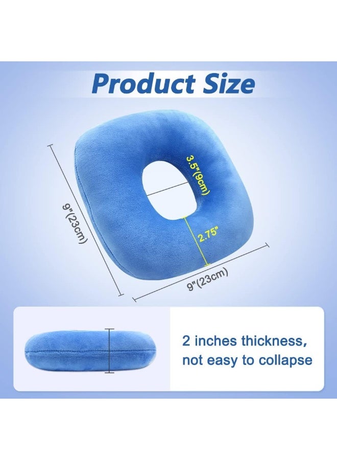 Mistuki Ear Piercing Pillow for Side Sleeping Ear Pillows with Holes for Ear Pain Pressure Sore Relief Earring Cnh Nflammation Surgery Guard Pillow Headphone Sleepers Donut Cushion Adjustable Filling - Image 2