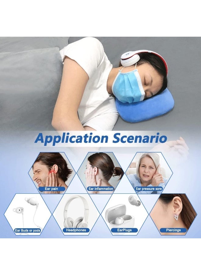 Mistuki Ear Piercing Pillow for Side Sleeping Ear Pillows with Holes for Ear Pain Pressure Sore Relief Earring Cnh Nflammation Surgery Guard Pillow Headphone Sleepers Donut Cushion Adjustable Filling - Image 4
