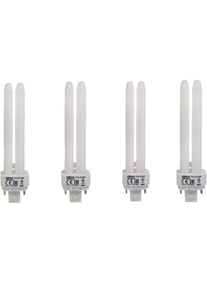 Osram Long Lasting Home Decorative And Durable Fluorescent Lamp Energy Saver 2 Pin CFL Bulb 18 W (Pack Of 4) Warm White - Image 2