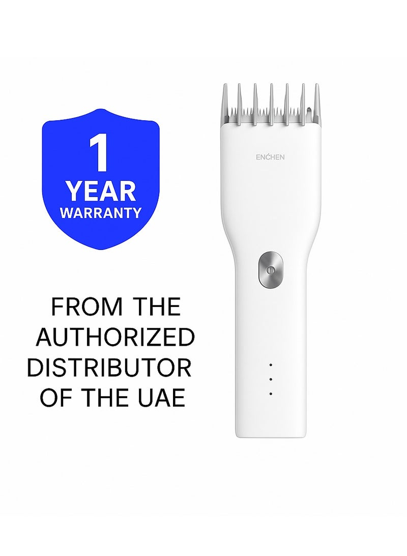 إنشن ماكينة حلاقة الشعر الكهربائية إنشين بوست USB – أبيض - Image 1