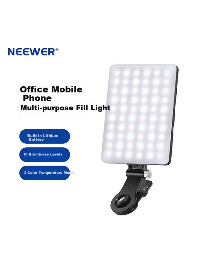 Neewer Neewer Nl-60Ai Led Fill Light For Smartphone Photography, Portable Light With Battery, Phone Clamp, Outdoor Light For Selfies, Video, Vlog, Desktop Computer Lighting For Live Broadcast - Image 1