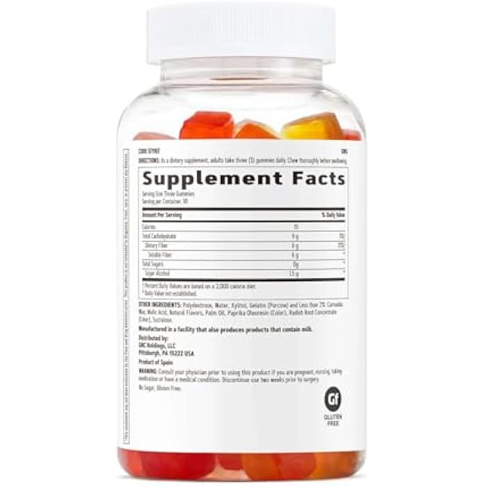 GNC Fiber 6g Gummy | Supports Healthy Digestion & Regularity | Mixed Fruit | 90 Count - Image 2