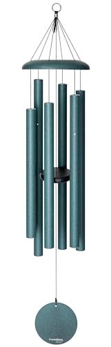 Corinthian Bells by Wind River – 44 inch Green Wind Chime for Patio, Backyard, Garden, and Outdoor Decor (Aluminum Chime) Made in The USA - Image 1