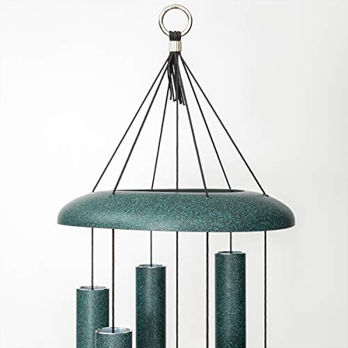 Corinthian Bells by Wind River – 44 inch Green Wind Chime for Patio, Backyard, Garden, and Outdoor Decor (Aluminum Chime) Made in The USA - Image 5