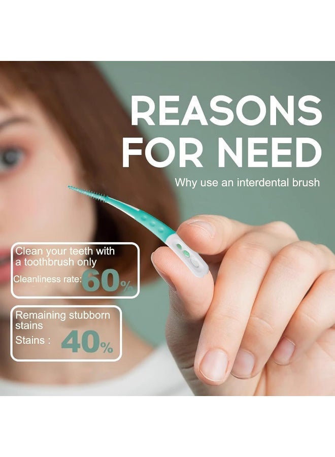 Bincoo 84-Piece Interdental Tooth Flossing Head Oral Dental Hygiene Brush, Dental Floss Toothpick Braces Brush Tooth Cleaning Tool Care Tool - Image 2