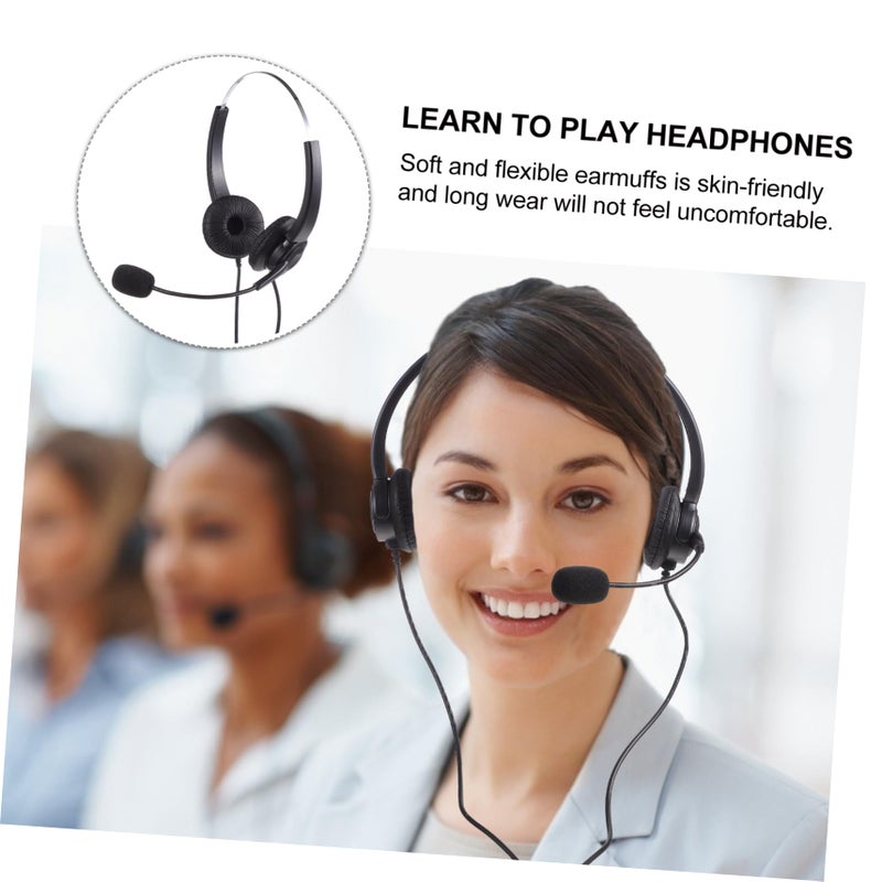 USB Headphones with Rotating Microphone for School Podcast Gaming Comfortable No Driver Needed - Image 4