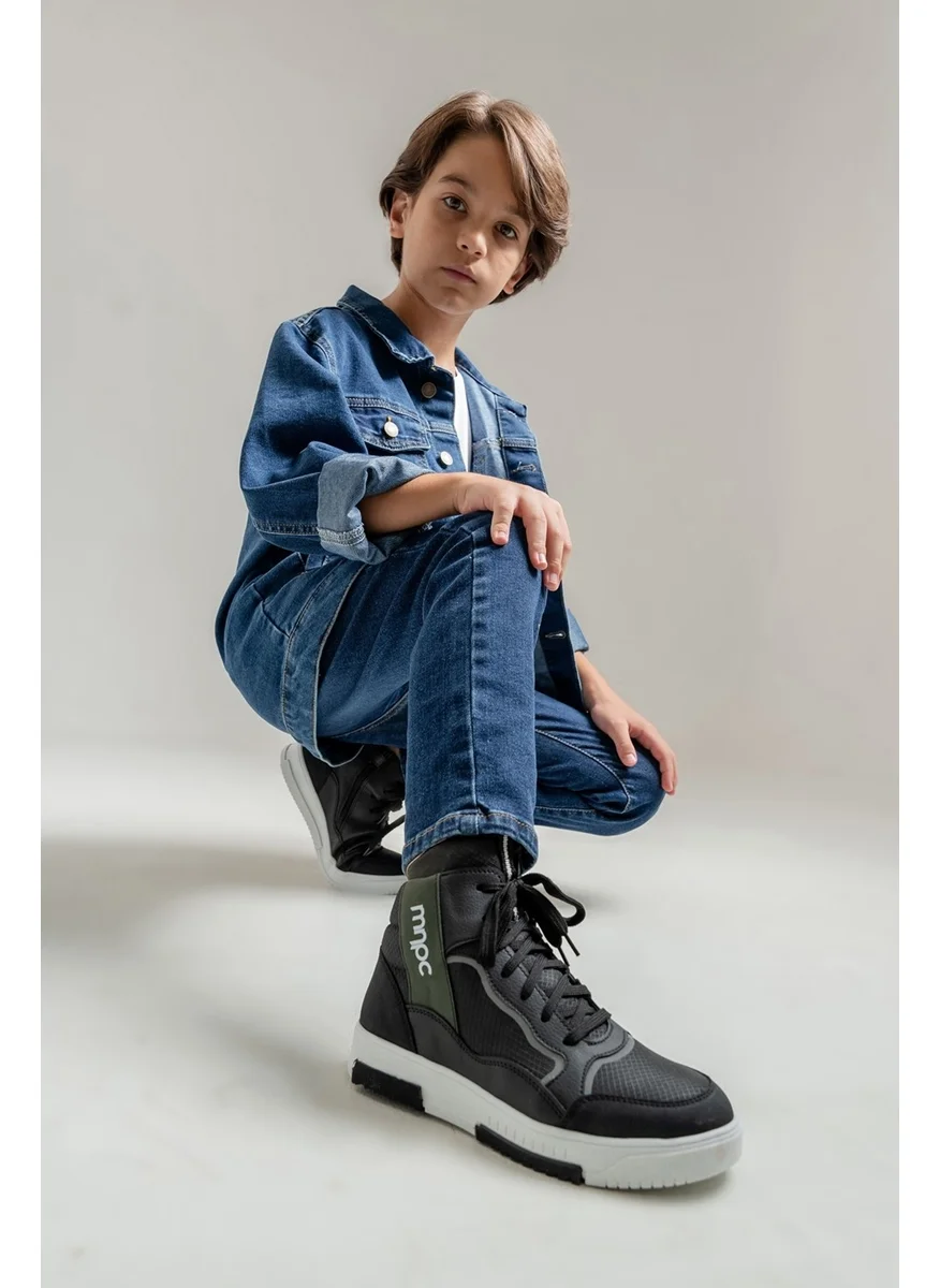 ام ان بي سي Boy Black Anatomical Sneaker Boots