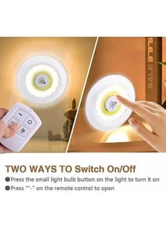 Technomax Geseus Remote Controlled Battery Powered Triple Spot LED Lamp Powerful White LIGHT-2PCS  - Image 2