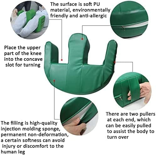 Ndola Patient Turning Device for Diaper Change, Colour Green, U Shaped, Leather Waterproof ( Pack of 1) - Image 2