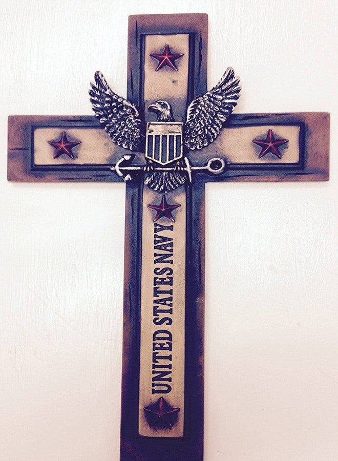 United States Navy Cross 12"x 7" Military Wall Hanging Decor