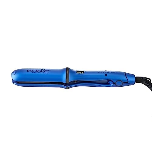 Ikonic Finishing Line Hair Straightener- Blue| Crafted with Japanese & Ionic technology |Floating ceramic plates| Automatic shutoff | Max temprarure settings- 220 - Image 3