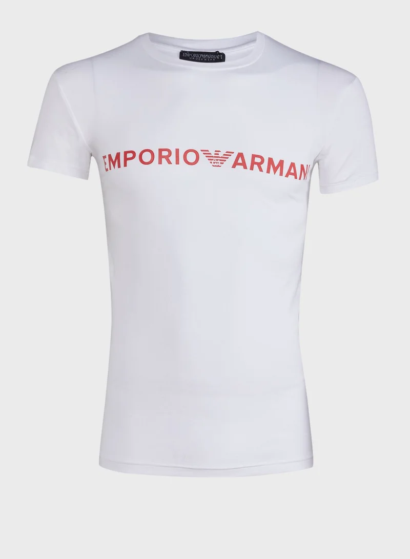 EMPORIO ARMANI Logo T-Shirt + Trunks Set