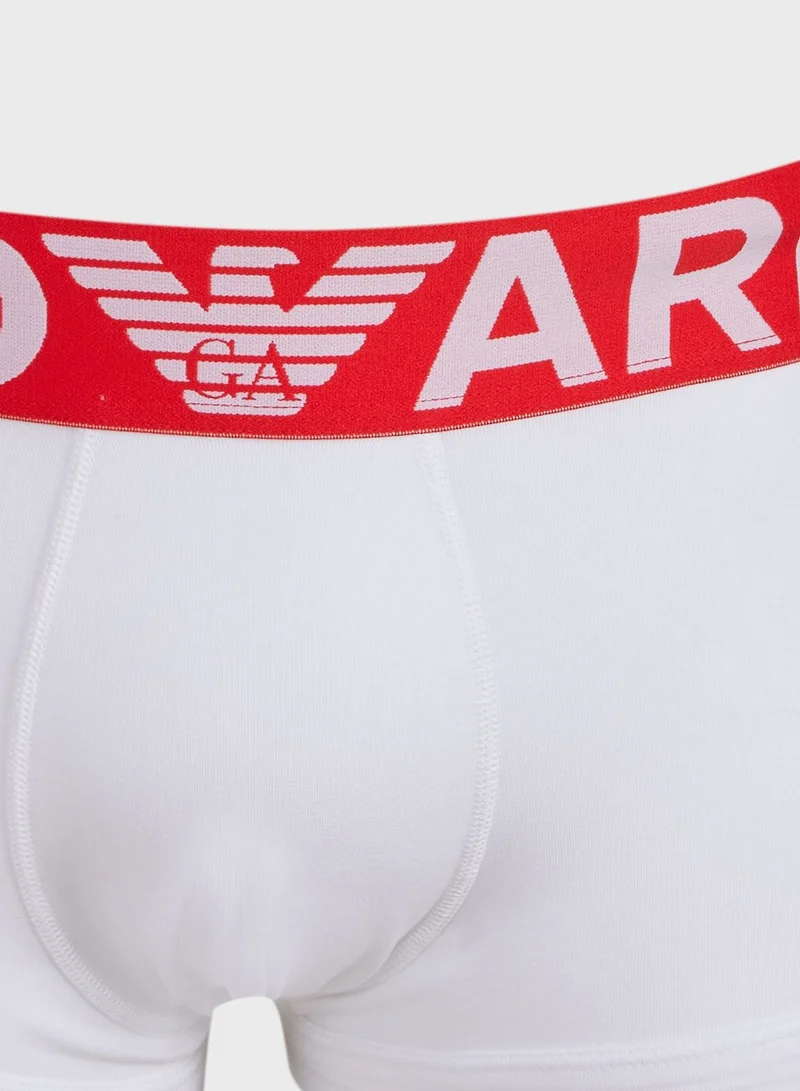 EMPORIO ARMANI Logo T-Shirt + Trunks Set