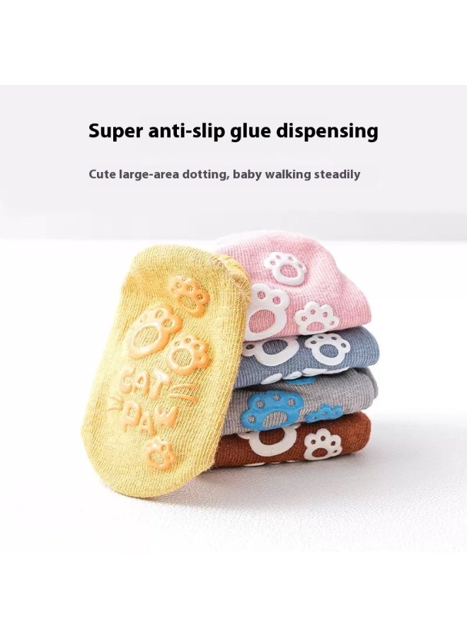 Baby Non Slip Socks, 4 Pairs Anti Slip Cozy Kids Socks With Non Skid Grips - Image 5