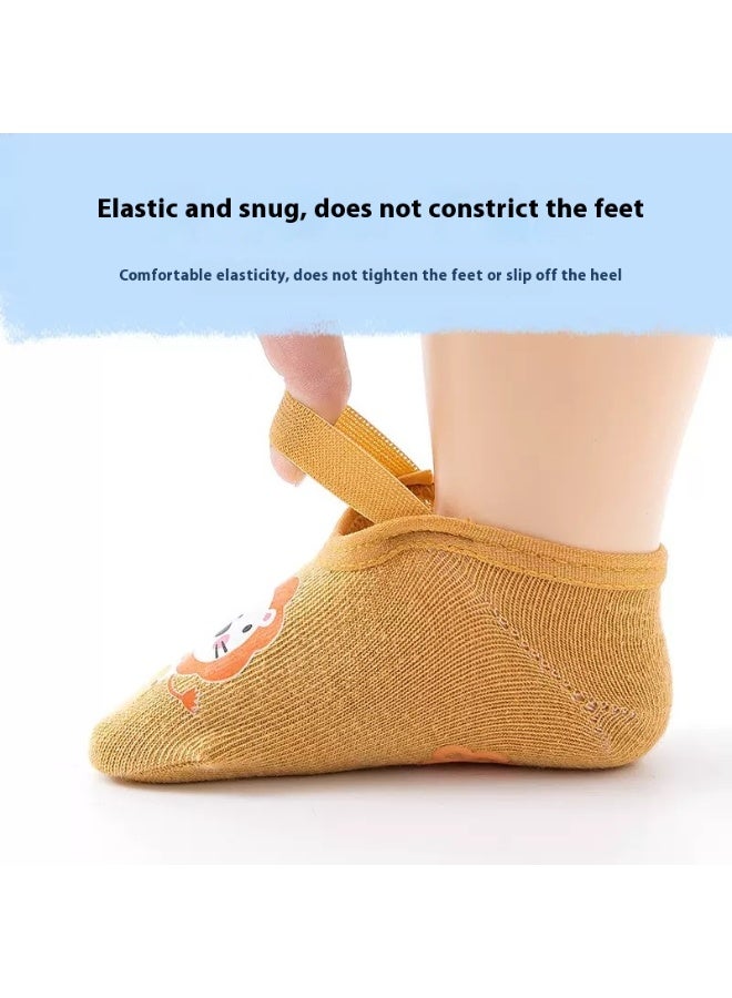 Baby Non Slip Socks, 4 Pairs Anti Slip Cozy Kids Socks With Non Skid Grips - Image 2