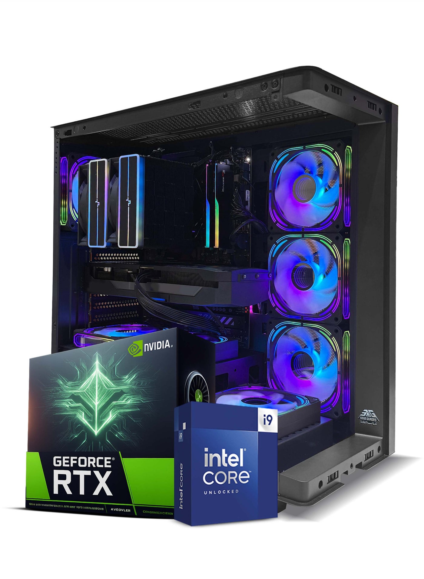 Cyclone Onyx Black Gaming PC, Intel Core i9-14900KF Processor (CPU) | RTX 5080 Graphics Card (GPU) | 32GB RAM Memory | 1TB SSD Storage | Windows 11 Pro | RGB Gaming Case