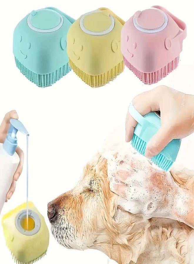 CARADIN 3-in-1 Pet Grooming Kit with Nail Clippers, Shampoo Dispensing Brush, Silicone Massage Brush, Suitable for All Size Dogs and Cats - Image 4