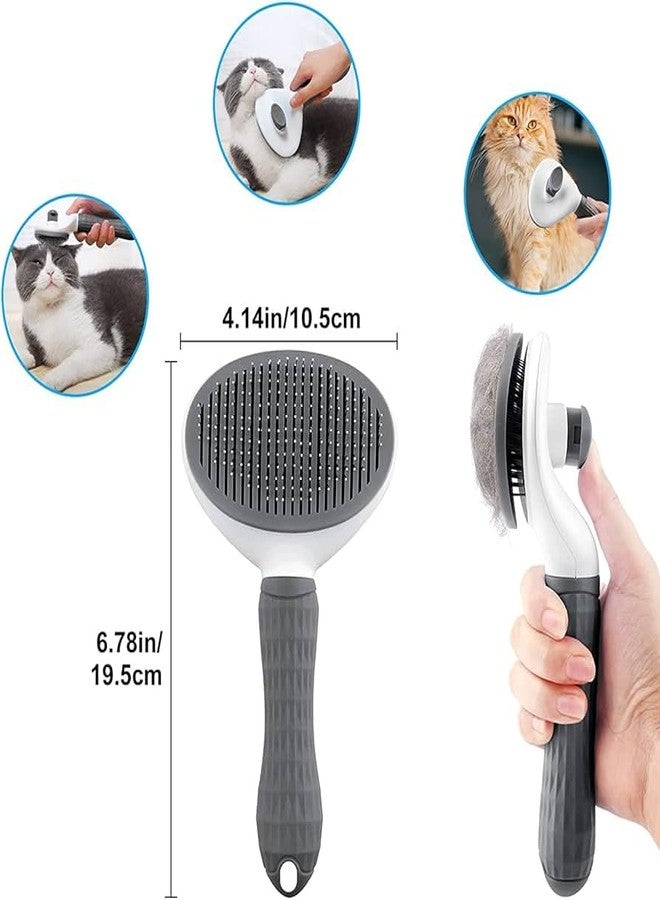 CARADIN 3-in-1 Pet Grooming Kit with Nail Clippers, Shampoo Dispensing Brush, Silicone Massage Brush, Suitable for All Size Dogs and Cats - Image 3