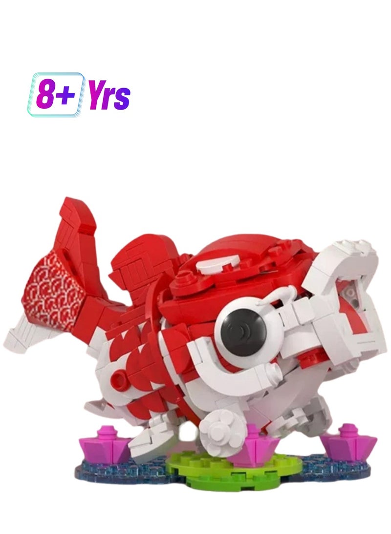 Mini Carp, Ancient Mythical Beast Building Block Toys, Children'S Educational Assembly Model Gifts - Image 1