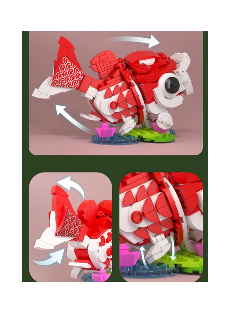 Mini Carp, Ancient Mythical Beast Building Block Toys, Children'S Educational Assembly Model Gifts - Image 3