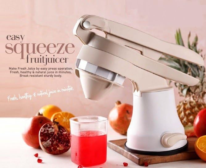 Dweezhet Easy Manual Squeeze and Twist Hand Juicer Machine for Lemon Orange Citrus Fruits and Vegetables Lime Squeezer Multicolor - Image 2