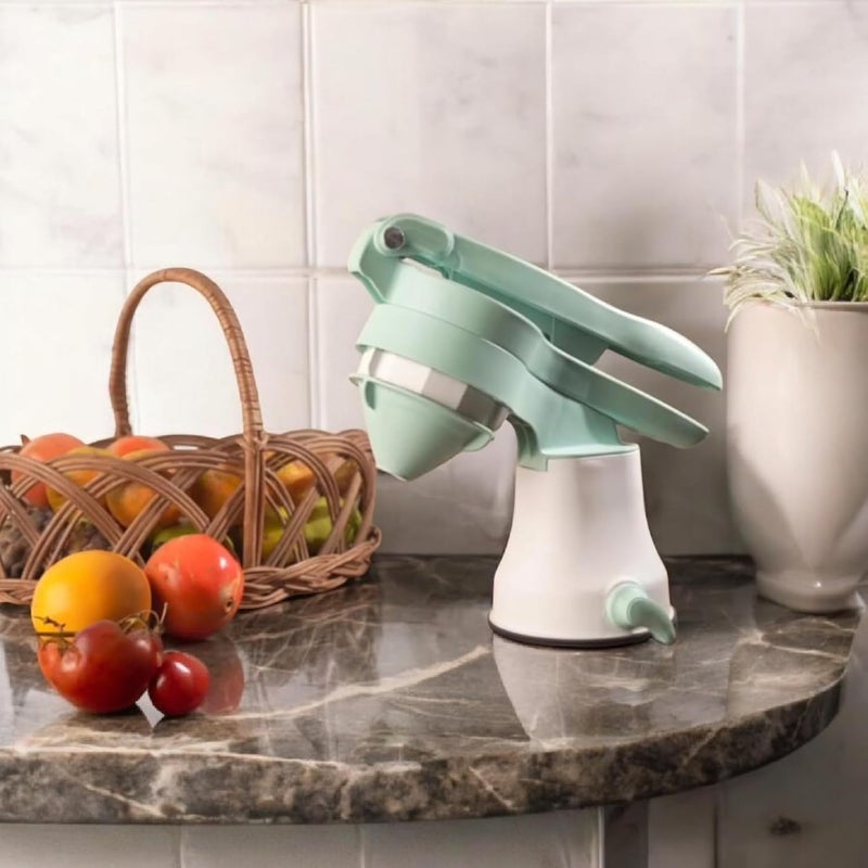 Dweezhet Easy Manual Squeeze and Twist Hand Juicer Machine for Lemon Orange Citrus Fruits and Vegetables Lime Squeezer Multicolor - Image 4