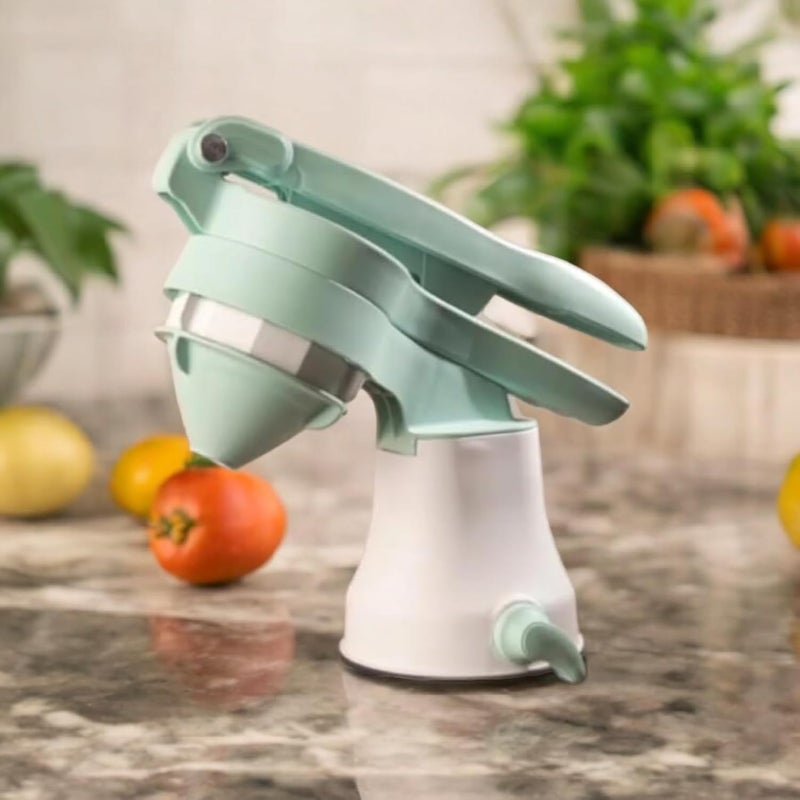 Dweezhet Easy Manual Squeeze and Twist Hand Juicer Machine for Lemon Orange Citrus Fruits and Vegetables Lime Squeezer Multicolor - Image 3