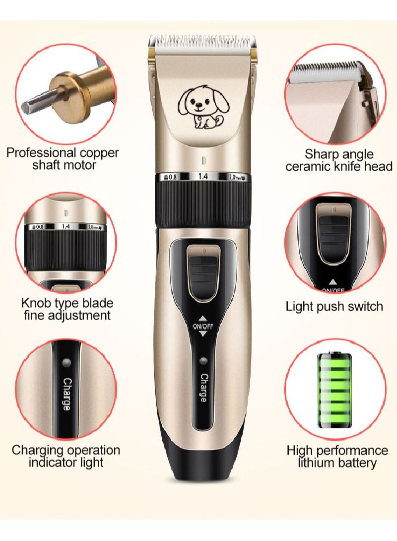 كيدل قصاصات شعر لاسلكية خافت قابلة للشحن قصاصات شعر لاسلكية صامت مجموعة كلاب قطط حيوانات أليفة - Image 5