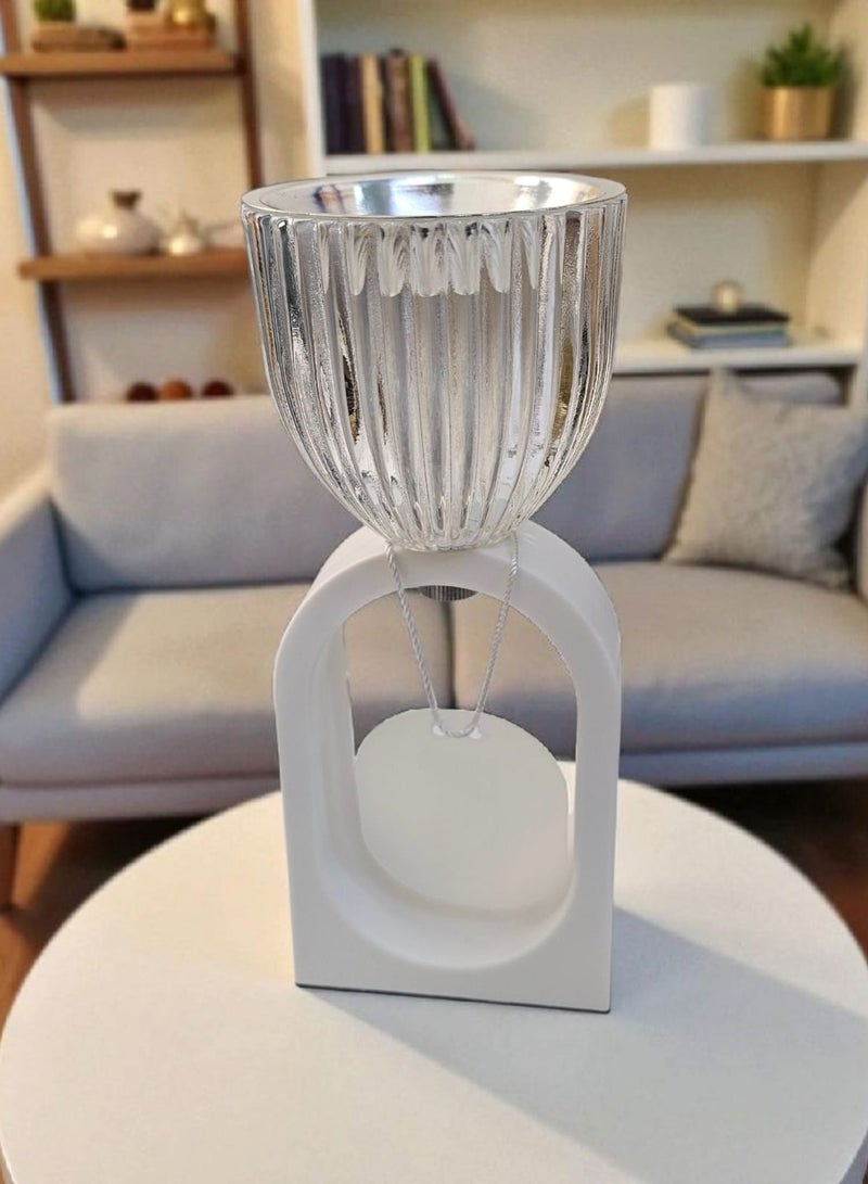 Elegant And Luxurious Incense Burner Holder  White Color  Modern Design  - Image 1