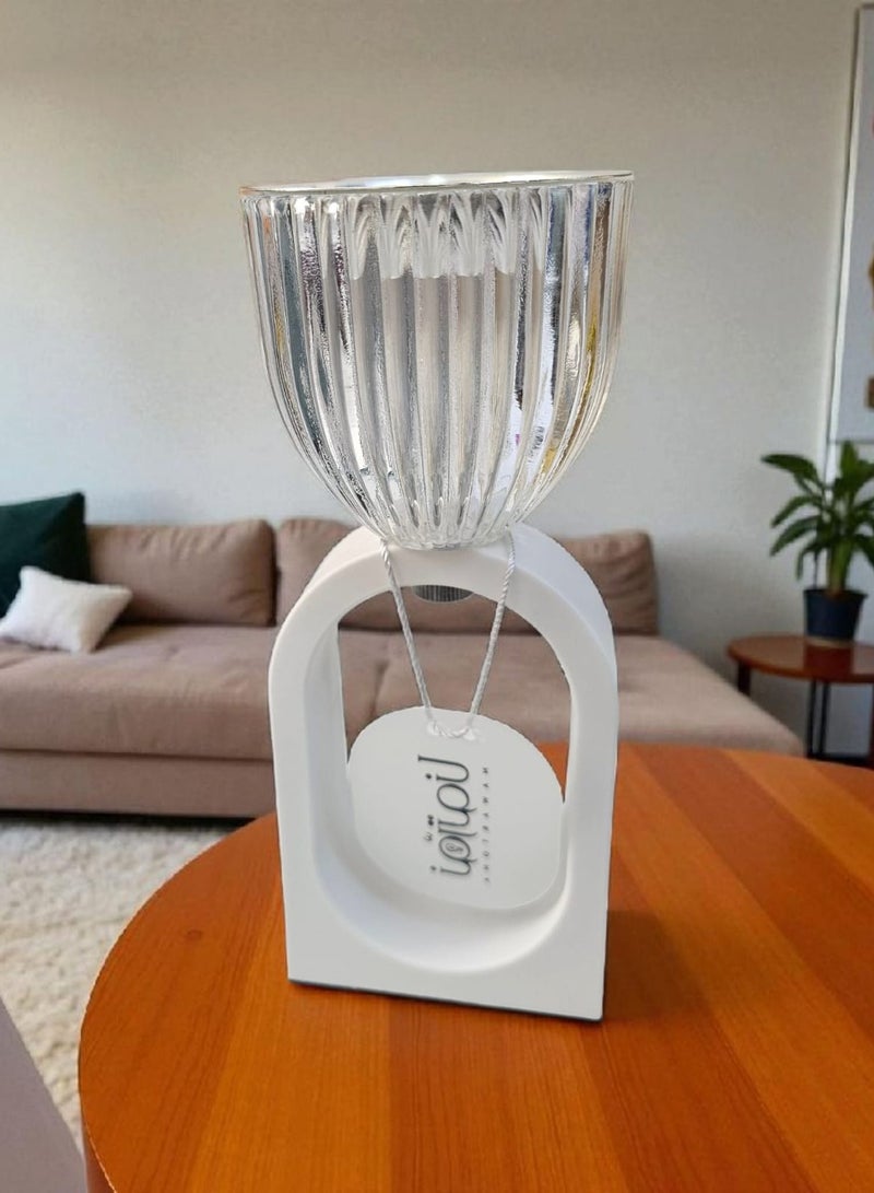 Elegant And Luxurious Incense Burner Holder  White Color  Modern Design  - Image 2