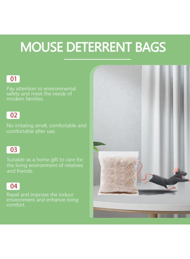 Generic Mouse Repellent Bag Peppermint Oil Household Repellent Plant Essential Oil Indoor Repellent Rodents 100g (10g*10)  - Image 5