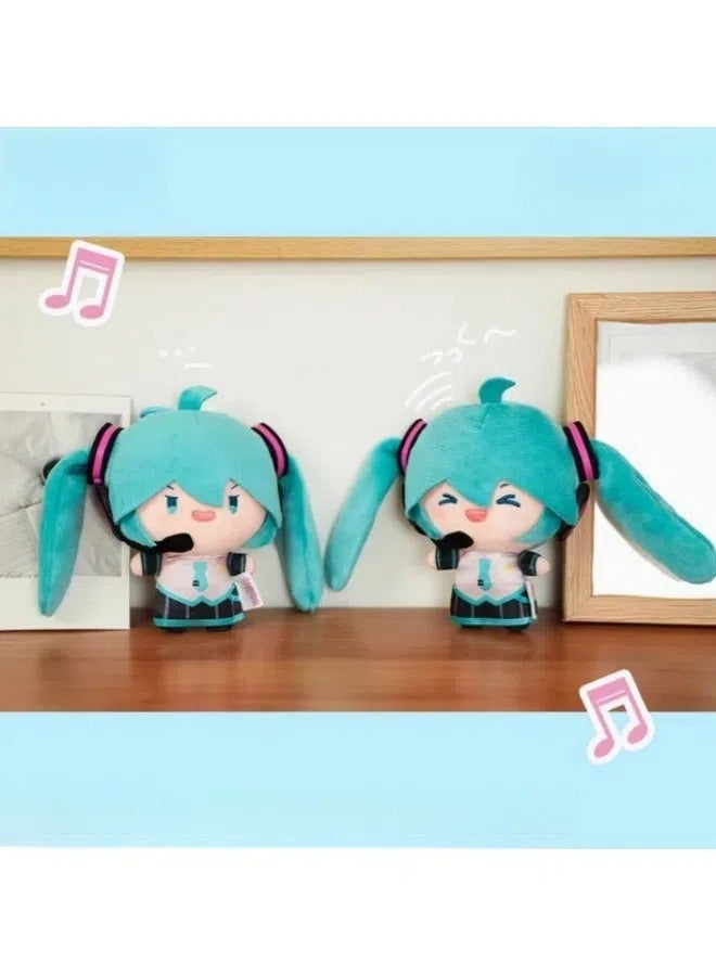 Hatsune Miku Ponytail Swinging Plush Doll Pendant Cute Hatsune Miku Plush Toy the best gift for family and friends - Image 4