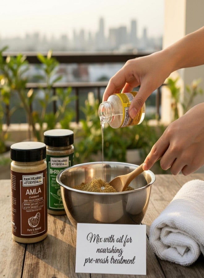 Panchkarma Ayurveda Herbal Hair Care Powder Combo - 15 x 100g - Natural Herbal Blend for Hair Strength, Shine & Scalp Wellness - Amla, Bhringraj, Reetha, Henna & More - Image 3