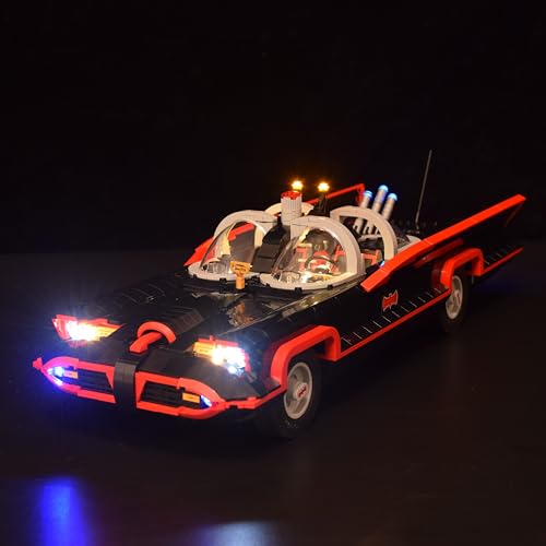 LightGo LED Lighting Kit Designed for Batman Compatible with Lego 76328 The Classic TV Series Batmobile Not Include Model Remote Version - Image 1