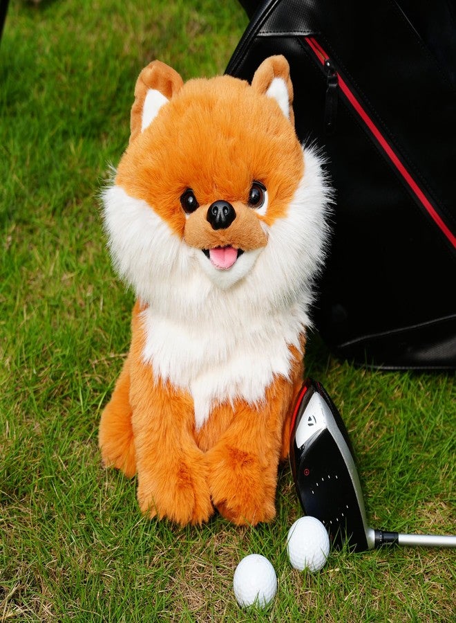Big Crazy Pomeranian Golf Head Covers, Plush Golf Club Covers, Cute and Funny Driver Headcover, Soft Lining for Club Head Protecitve, Animal Driver Headcover, Golf Gift for Family and Friends - Image 2