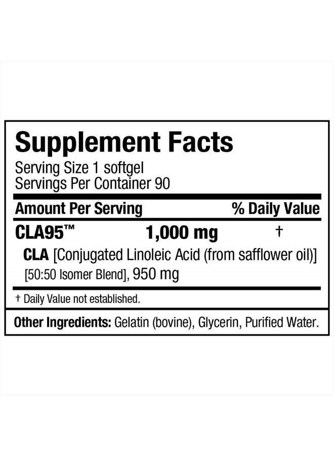 AllMax Nutrition CLA (95% conjugated linoleic Acid) - 90 Softgels  - Image 5