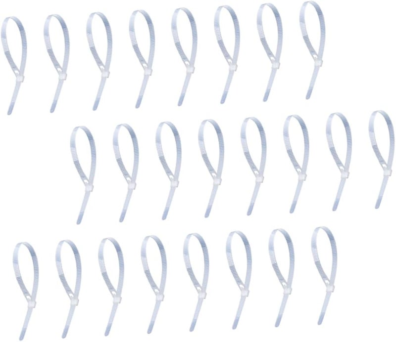 Releasable Nylon Cable Ties 100pcs Weather Resistant Reusable Wire Straps for Indoor Outdoor Use - Image 1