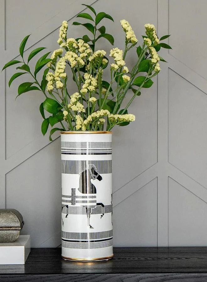 KNOT HOME Aurora Arneson Decorative Ceramic Vase Knot Home Designer Accessory for Bedroom Living Dining Room Office Area Décor