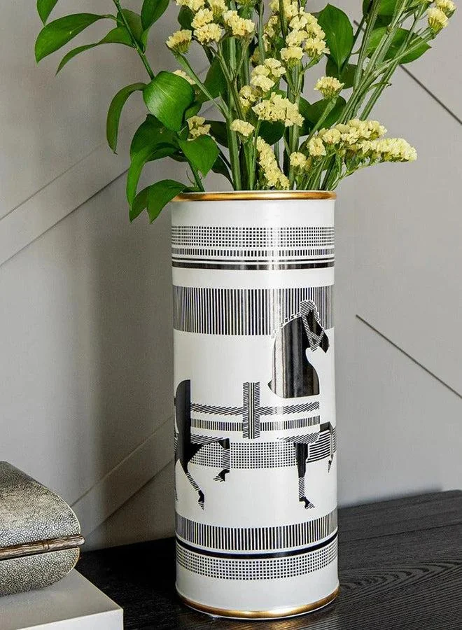 KNOT HOME Aurora Arneson Decorative Ceramic Vase Knot Home Designer Accessory for Bedroom Living Dining Room Office Area Décor