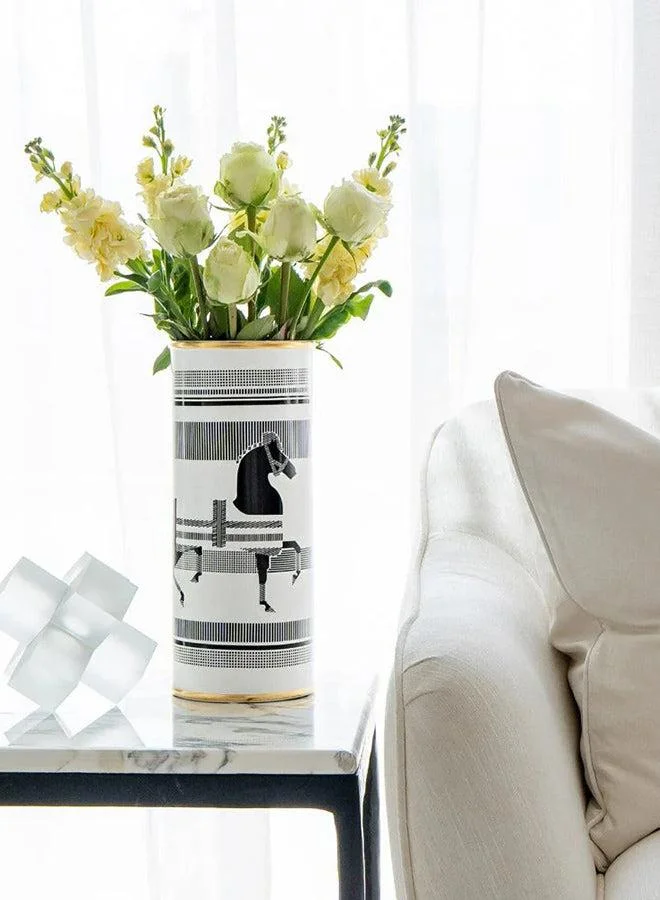 KNOT HOME Aurora Arneson Decorative Ceramic Vase Knot Home Designer Accessory for Bedroom Living Dining Room Office Area Décor