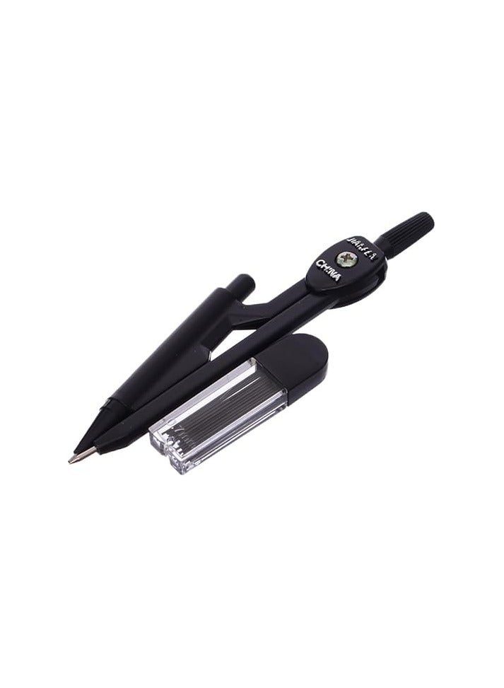 برجل معدني G3 من أدوات الهندسة الرياضية مع عبوات إعادة تعبئة القلم – أسود - Image 1