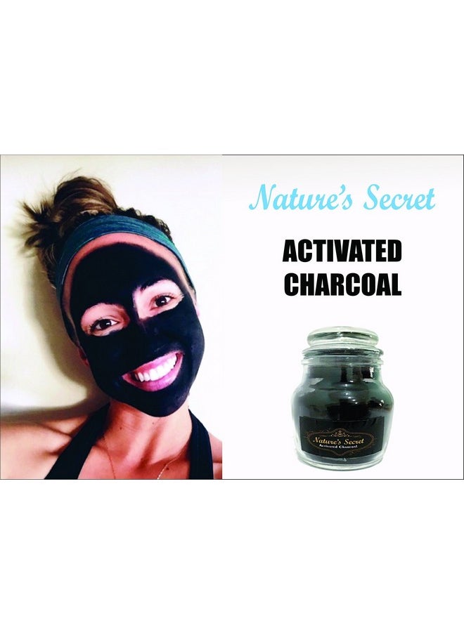 Nature's Secret Activated Charcoal Powder For Face Mask And Teeth Cleaning, Black, 35 G  - Image 3